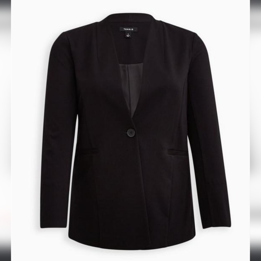 Torrid 2 blazer plus size long blazer ponte